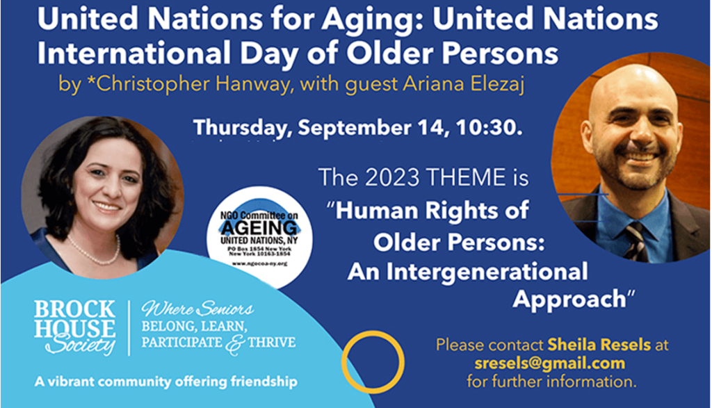 United Nations International Day of Older Person – Join Us – The ...